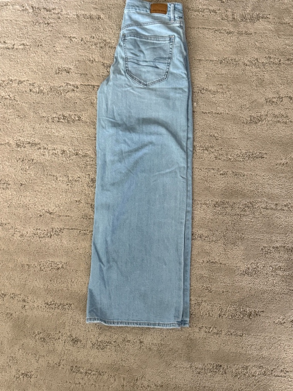 American Eagle Outfitters Light Blue Wide-Leg Jeans